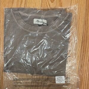 Rowen Tan Short Sleeve Tee Classic Crew Neck